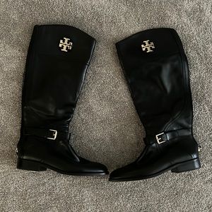 Tory Burch Black Riding Boots